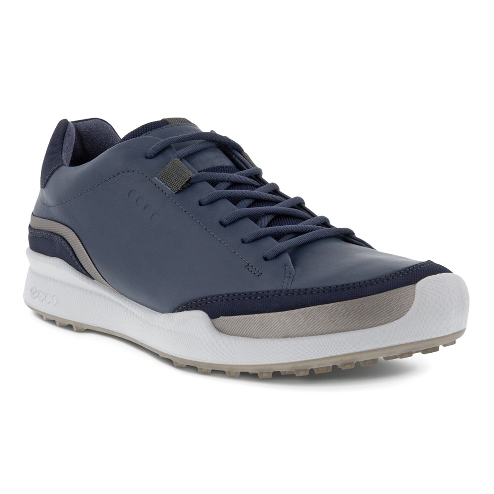 Mens Golf Shoes - ECCO Biom Hybrid Laced - Navy - 0748CFVLD